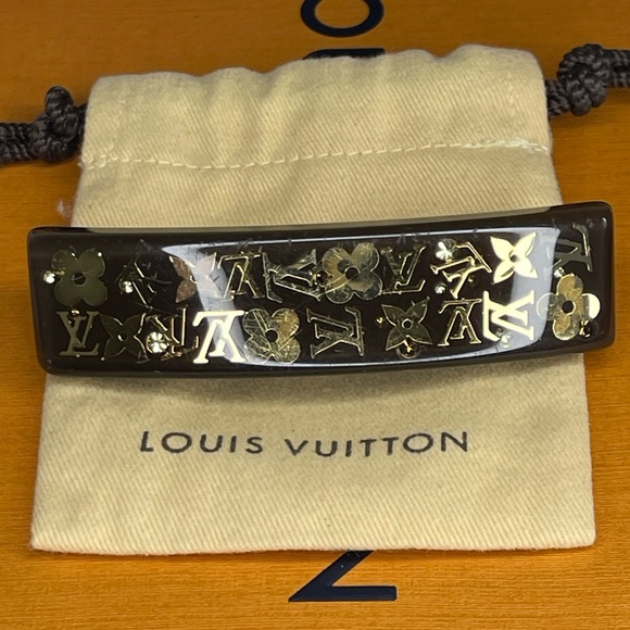 Louis Vuitton Inclusion Gold Tone Hair Clip - Picture 1 of 9